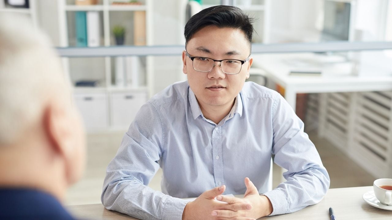 man interview